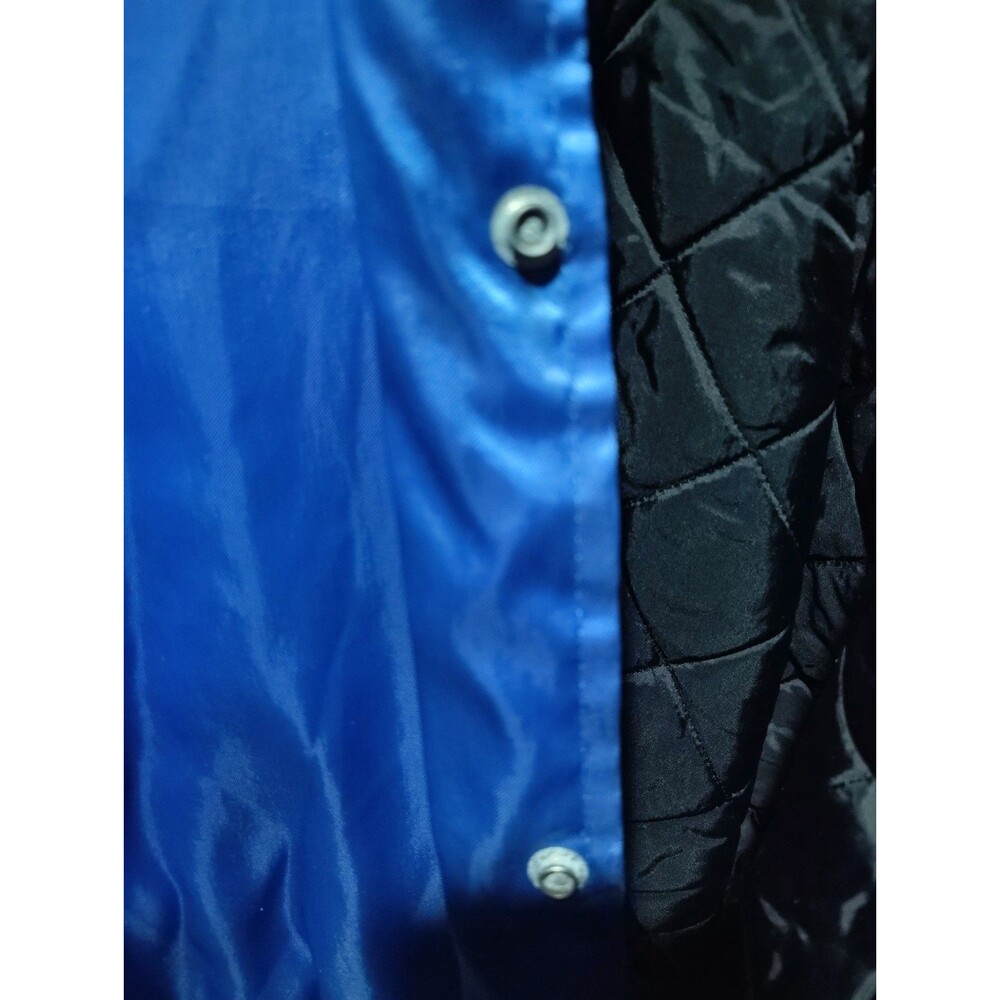 Vintage 80s Auburn Sportswear Varsity Bomber Nylon Satin Jacket Mens 3XL Blue - Picture 12 of 14